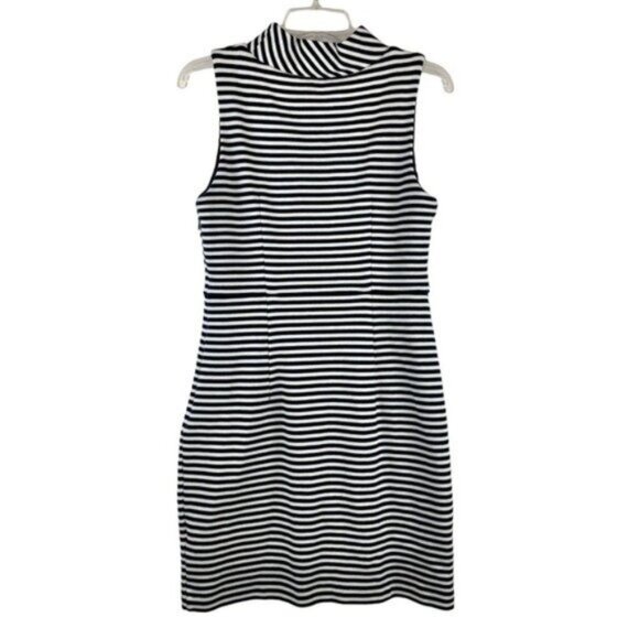 Boden Striped Black and White Sheath Dress - Picture 6 of 6